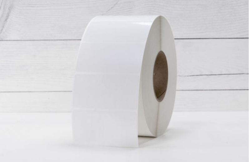 4" X 2" Gloss White Thermal Transfer Weatherproof